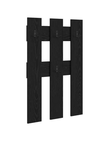 Appendiabiti a muro Rovere nero 65 x 3 x 100 cm