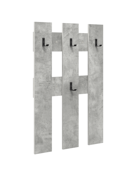 Appendiabiti a muro Grigio cemento 65 x 3 x 100 cm
