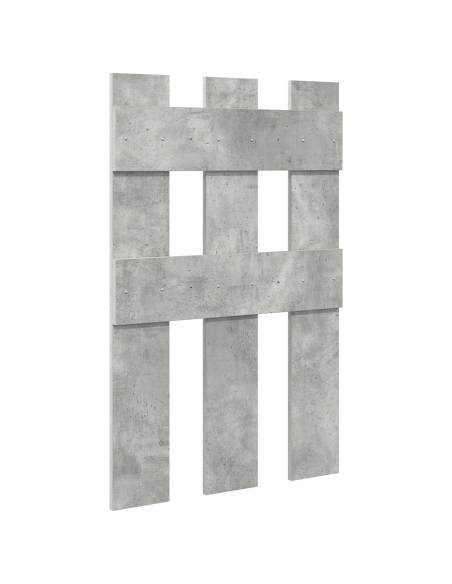 Appendiabiti a muro Grigio cemento 65 x 3 x 100 cm