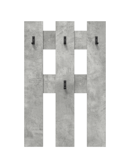 Appendiabiti a muro Grigio cemento 65 x 3 x 100 cm