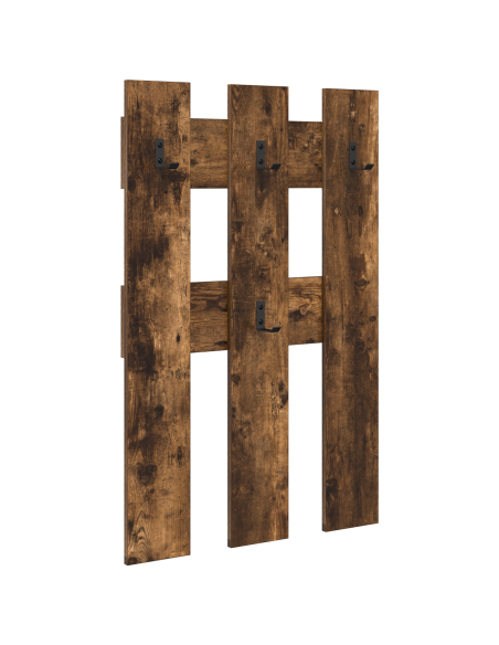 Appendiabiti a muro Rovere fumo 65 x 3 x 100 cm