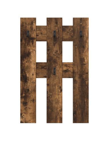 Appendiabiti a muro Rovere fumé 65 x 3 x 100 cm