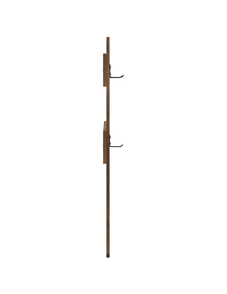Appendiabiti a muro Rovere fumo 65 x 3 x 100 cm