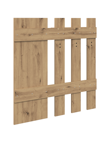 Appendiabiti a muro Rovere artigianale 100 x 10 x 100 cm