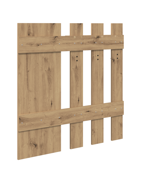 Appendiabiti a muro Rovere artigianale 100 x 10 x 100 cm