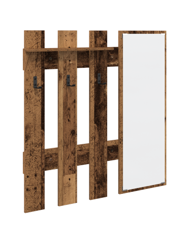 Appendiabiti a muro Legno vecchio 100 x 10 x 100 cm