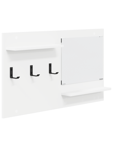 Appendiabiti a muro Bianco 90 x 10 x 50 cm Legno multistrato