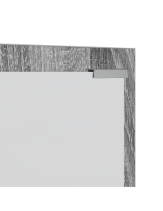 Appendiabiti a muro Grigio Sonoma 100 x 10 x 100 cm 2