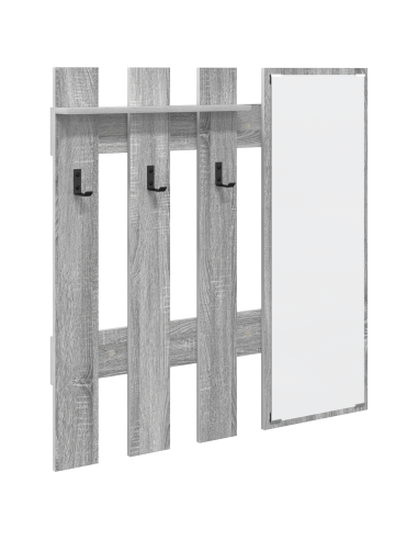 Appendiabiti a muro Grigio Sonoma 100 x 10 x 100 cm