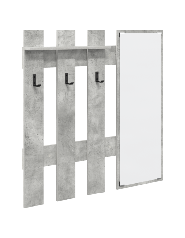 Appendiabiti a muro Grigio cemento 100 x 10 x 100 cm