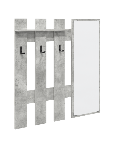 Appendiabiti a muro Grigio Cemento 100 x 10 x 100 cm