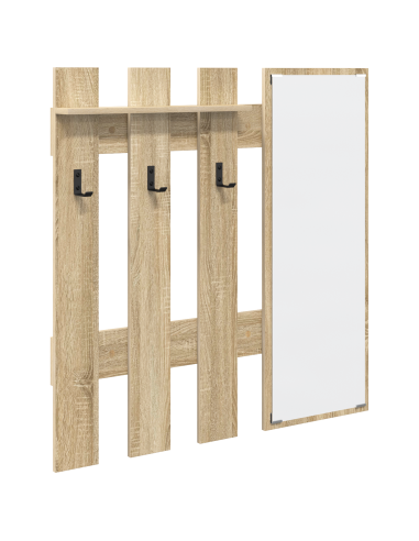 Appendiabiti a muro Rovere Sonoma 100 x 10 x 100 cm