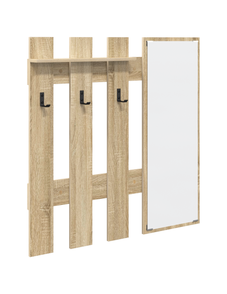 Appendiabiti a muro Rovere Sonoma 100 x 10 x 100 cm