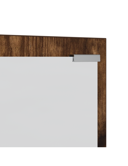 Appendiabiti a muro Rovere affumicato 100 x 10 x 100 cm