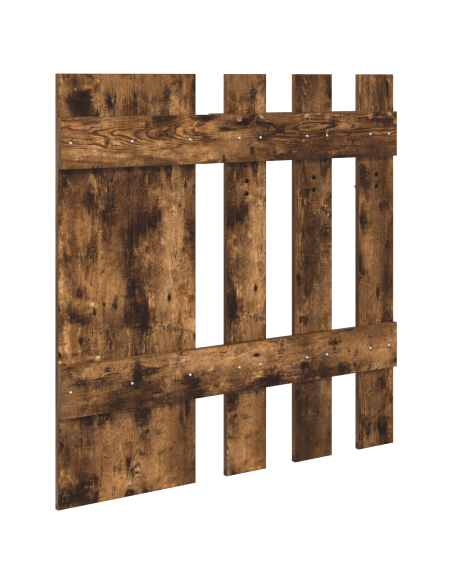 Appendiabiti a muro Rovere affumicato 100 x 10 x 100 cm