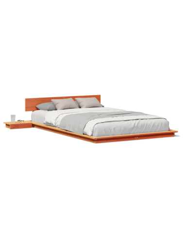 Struttura del letto Marrone 120 x 190 cm legno