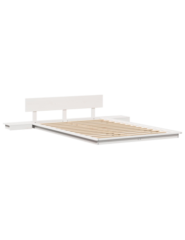 Struttura del letto Bianco 120 x 190 cm legno