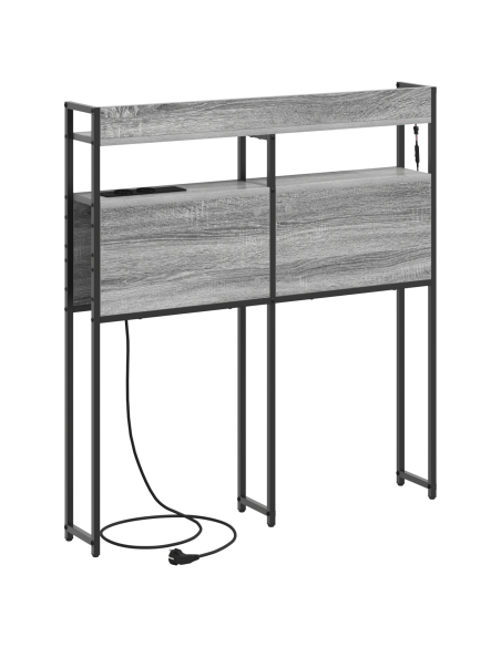 Testata contenitore Grigio sonoma 90 cm Legno multistrato
