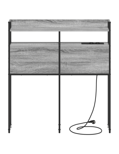 Testata contenitore Grigio sonoma 90 cm Legno multistrato