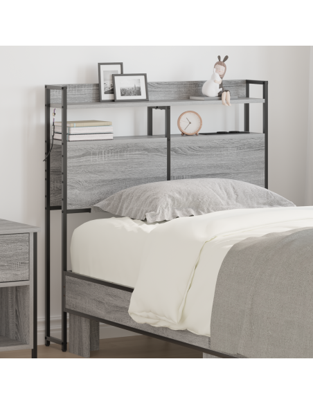 Testata contenitore Grigio sonoma 90 cm Legno multistrato