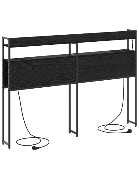 Testata contenitore Rovere Nero 120 cm Legno multistrato