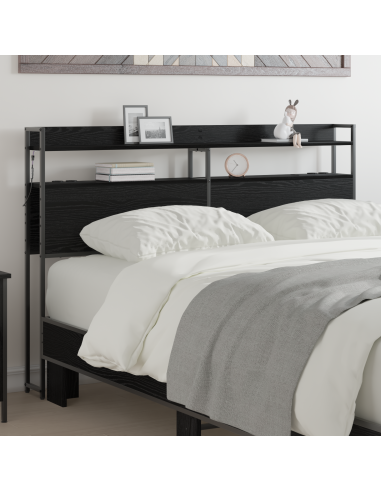 Testata contenitore Rovere nero 120 cm Legno multistrato