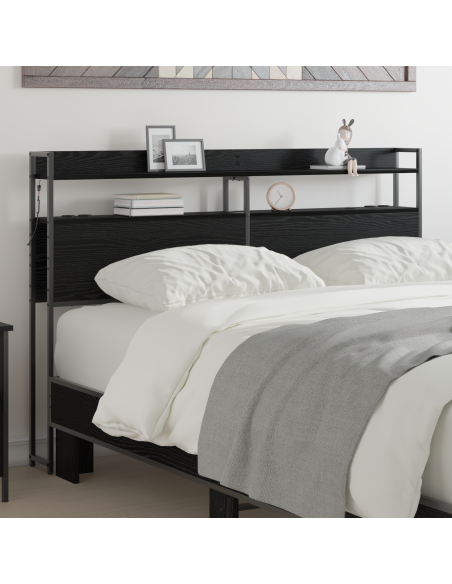 Testata contenitore Rovere Nero 120 cm Legno multistrato