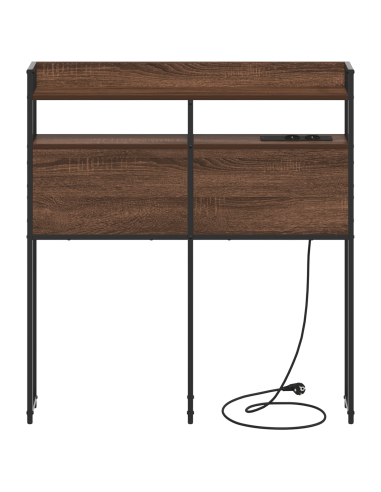 Testata contenitore Rovere marrone 100 cm Legno multistrato