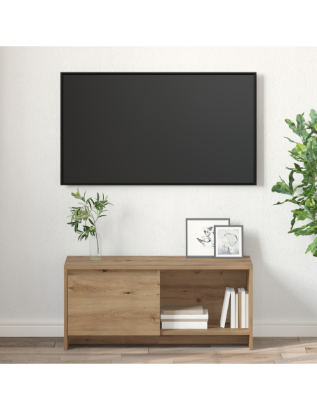 Supporto TV rovere artigianale Legno multistrato