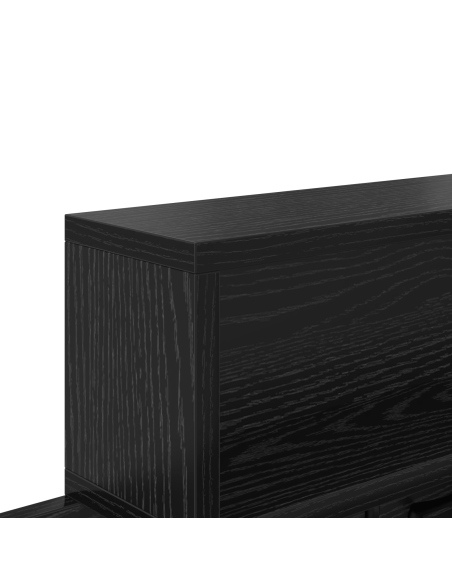 Appendiabiti a muro Rovere Nero 100 x 12 x 43.5 cm