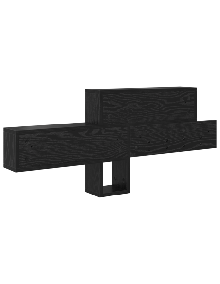 Appendiabiti a muro Rovere Nero 100 x 12 x 43.5 cm