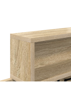 Appendiabiti a muro Rovere Sonoma 100 x 12 x 43,5 cm 2