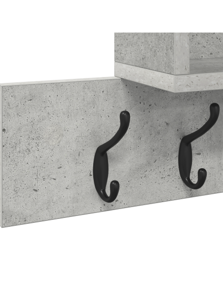 Appendiabiti a muro Grigio Cemento 100 x 12 x 43.5 cm