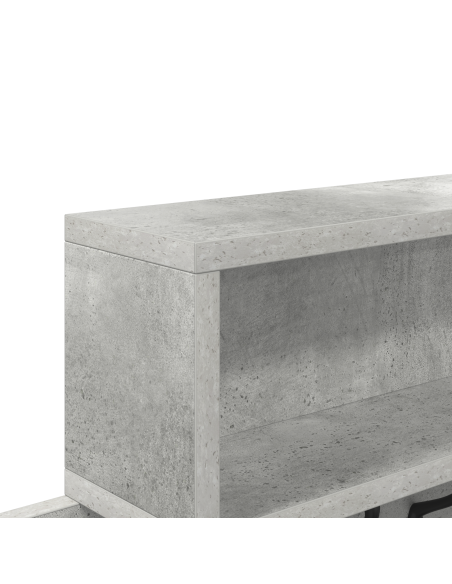 Appendiabiti a muro Grigio Cemento 100 x 12 x 43.5 cm