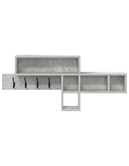 Appendiabiti a muro Grigio Cemento 100 x 12 x 43.5 cm