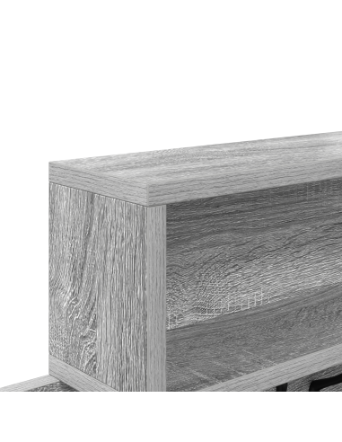 Appendiabiti a muro Grigio Sonoma 100 x 12 x 43,5 cm
