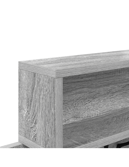 Appendiabiti a muro Grigio sonoma 100 x 12 x 43.5 cm