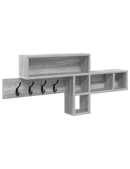 Appendiabiti a muro Grigio sonoma 100 x 12 x 43.5 cm