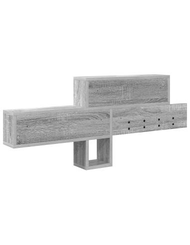 Appendiabiti a muro Grigio Sonoma 100 x 12 x 43,5 cm