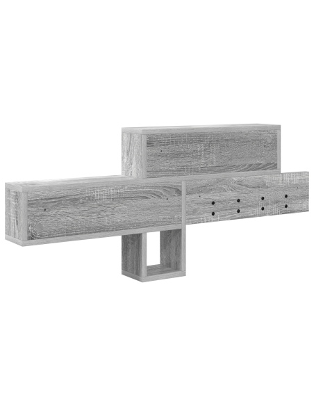 Appendiabiti a muro Grigio sonoma 100 x 12 x 43.5 cm