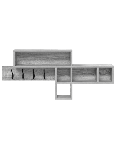 Appendiabiti a muro Grigio Sonoma 100 x 12 x 43,5 cm