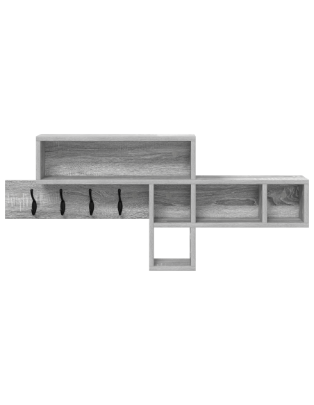 Appendiabiti a muro Grigio sonoma 100 x 12 x 43.5 cm