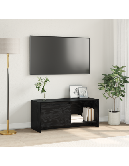 Supporto TV Rovere nero Legno multistrato
