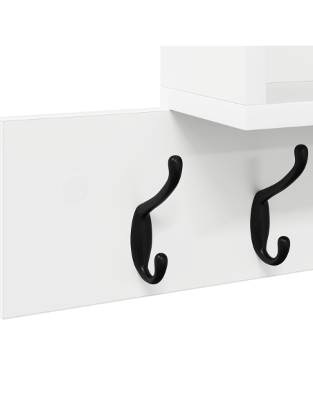 Appendiabiti a muro Bianco 100 x 12 x 43.5 cm Legno multistrato