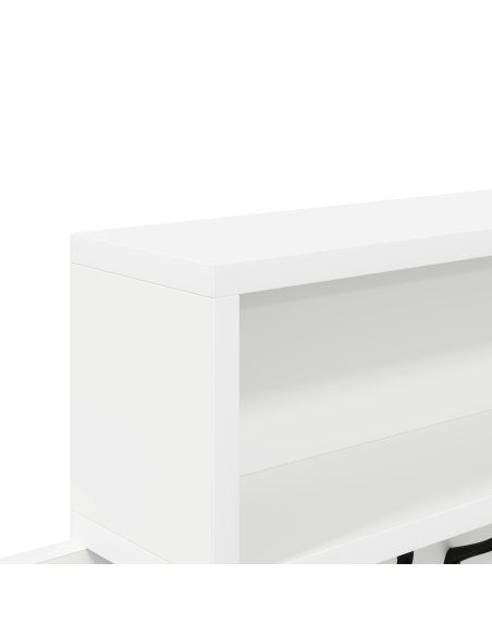 Appendiabiti a muro Bianco 100 x 12 x 43.5 cm Legno multistrato