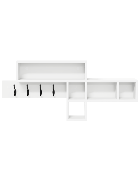 Appendiabiti a muro Bianco 100 x 12 x 43.5 cm Legno multistrato