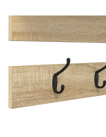 Appendiabiti a muro rovere sonoma 90 x 15 x 36 cm