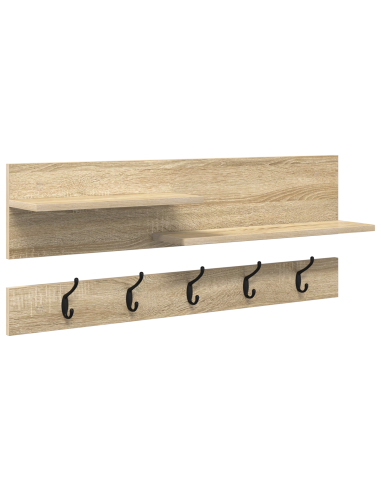 Appendiabiti a muro Rovere Sonoma 90 x 15 x 36 cm