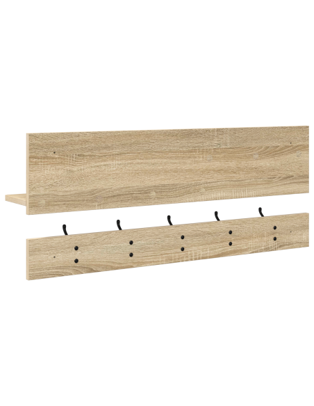Appendiabiti a muro rovere sonoma 90 x 15 x 36 cm