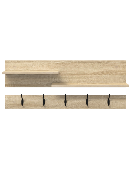 Appendiabiti a muro rovere sonoma 90 x 15 x 36 cm
